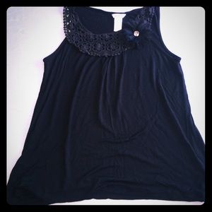 Candies Black Dress Top